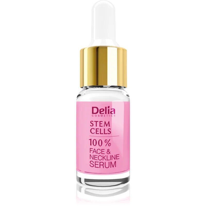 Delia Cosmetics Professional Face Care Stem Cells intenzivní zpevňující a protivráskové sérum s kmenovými buňkami na obličej krk a dekolt 10 ml