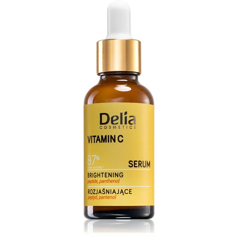 Delia Cosmetics Vitamin C rozjasňující sérum na obličej krk a dekolt 30 ml