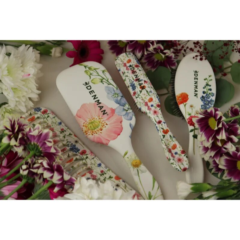 Denman Floral Fantasies D3 Original Styler & Curl Definer hřeben na vlasy 1 ks