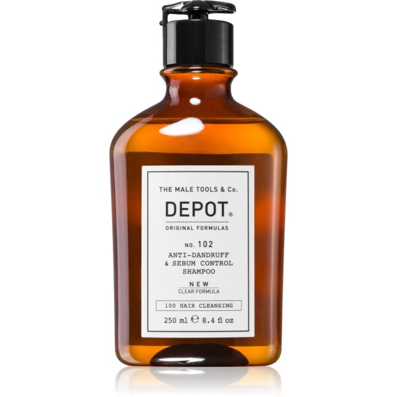 DEPOT 100 HAIR CLEANSING NO. 102 PURIFYING & SEBUM CONTROL šampon pro obnovení rovnováhy mastné pokožky hlavy 250 ml