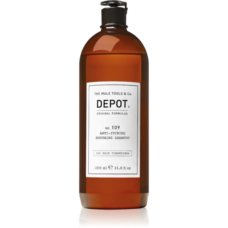 DEPOT 100 HAIR CLEANSING NO. 109 ANTI-ITCHING SOOTHING SHAMPOO zklidňující šampon proti podráždění a svědění pokožky 1000 ml