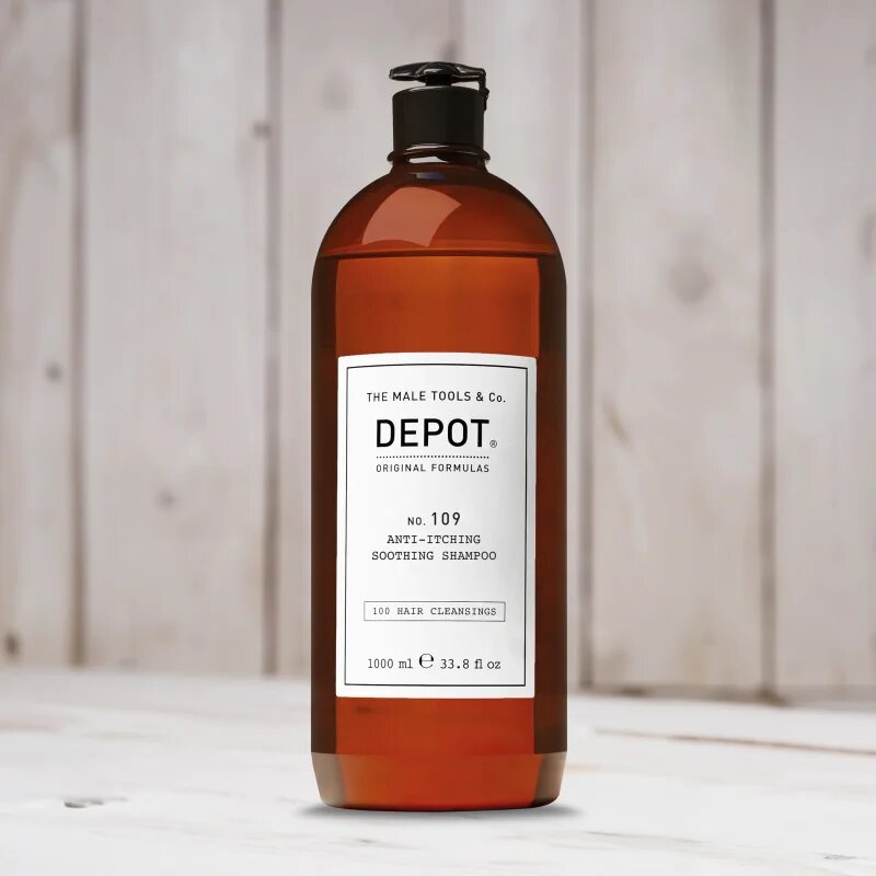 DEPOT 100 HAIR CLEANSING NO. 109 ANTI-ITCHING SOOTHING SHAMPOO zklidňující šampon proti podráždění a svědění pokožky 1000 ml