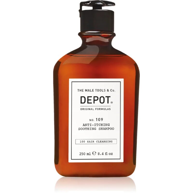 DEPOT 100 HAIR CLEANSING NO. 109 ANTI-ITCHING SOOTHING SHAMPOO zklidňující šampon proti podráždění a svědění pokožky 250 ml