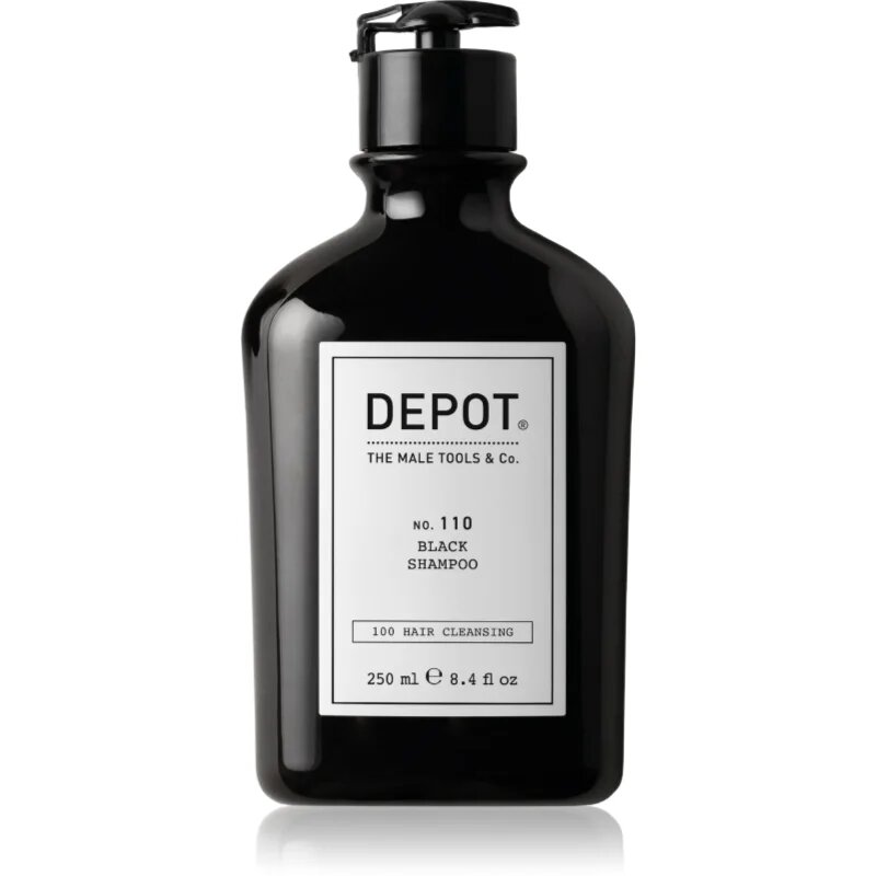 DEPOT 100 HAIR CLEANSING NO. 110 BLACK SHAMPOO šampon neutralizující mosazné podtóny 250 ml