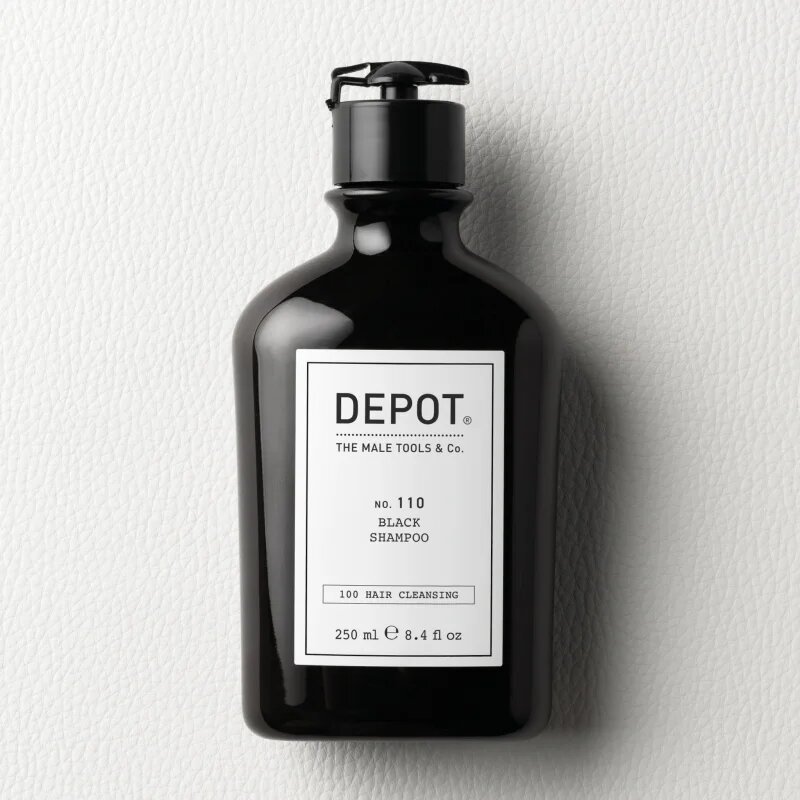 DEPOT 100 HAIR CLEANSING NO. 110 BLACK SHAMPOO šampon neutralizující mosazné podtóny 250 ml