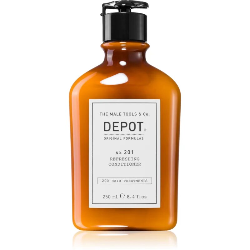 DEPOT 200 HAIR TREATMENTS NO. 201 REFRESHING CONDITIONER hydratační kondicionér pro lesk a hebkost vlasů 250 ml