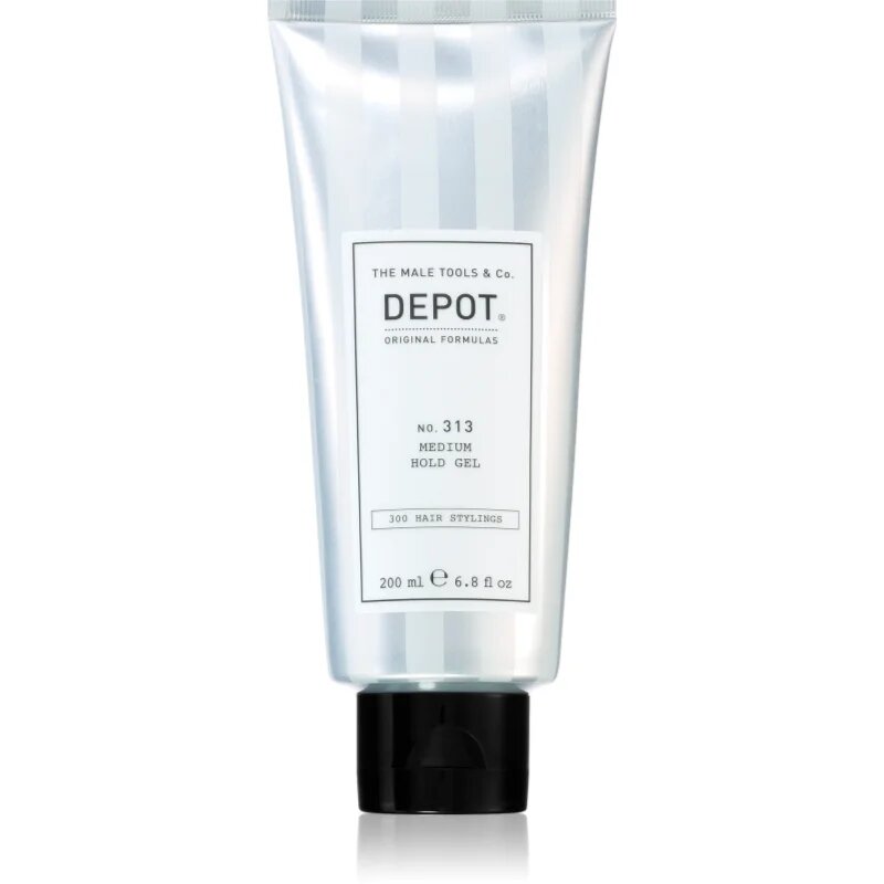 DEPOT 300 HAIR STYLING NO. 313 MEDIUM HOLD GEL gel na vlasy pro fixaci a tvar 200 ml