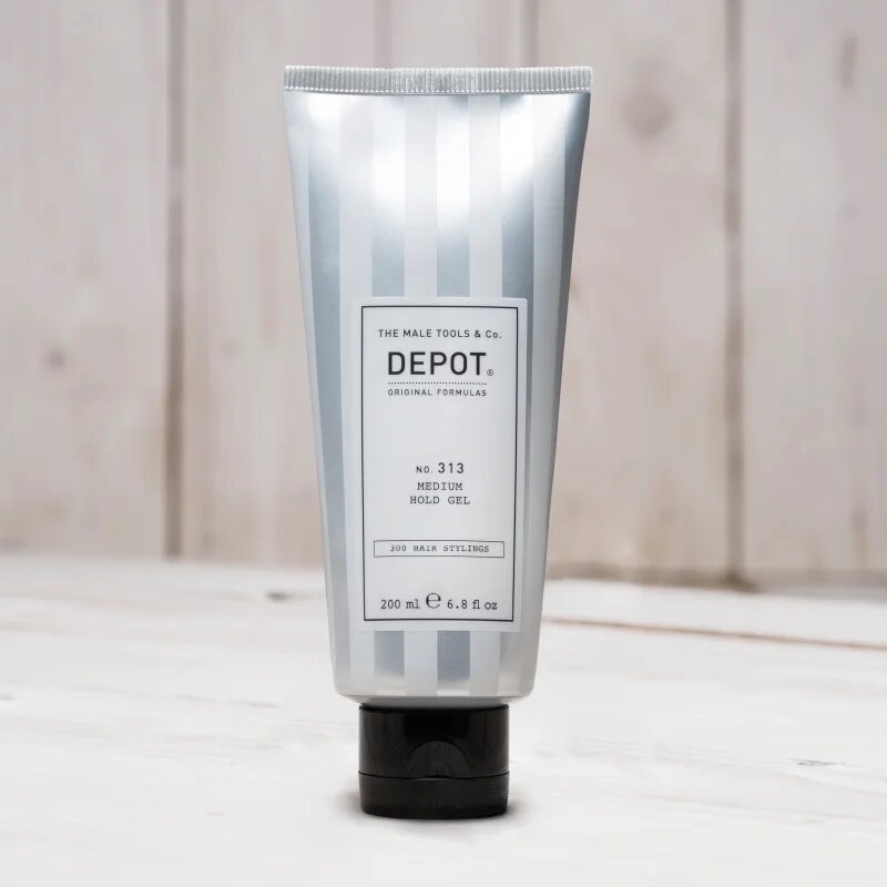 DEPOT 300 HAIR STYLING NO. 313 MEDIUM HOLD GEL gel na vlasy pro fixaci a tvar 200 ml