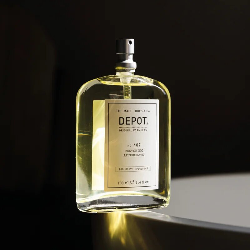DEPOT 400 SHAVE SPECIFICS NO. 407 RESTORING AFTERSHAVE osvěžující voda po holení 100 ml