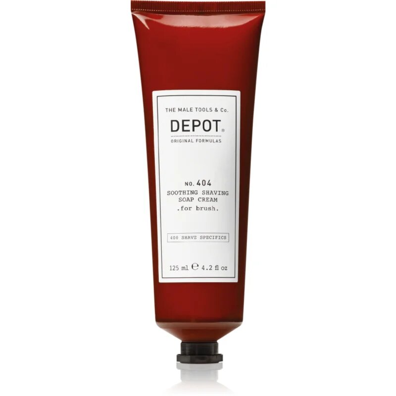 DEPOT 400 SHAVE SPECIFICS O. 404 SOOTHING SHAVING SOAP CREAM .for brush. zklidňující krém na holení for brush 125 ml