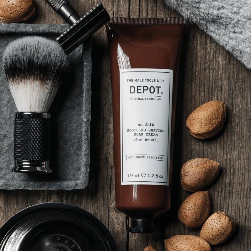 DEPOT 400 SHAVE SPECIFICS O. 404 SOOTHING SHAVING SOAP CREAM .for brush. zklidňující krém na holení for brush 125 ml
