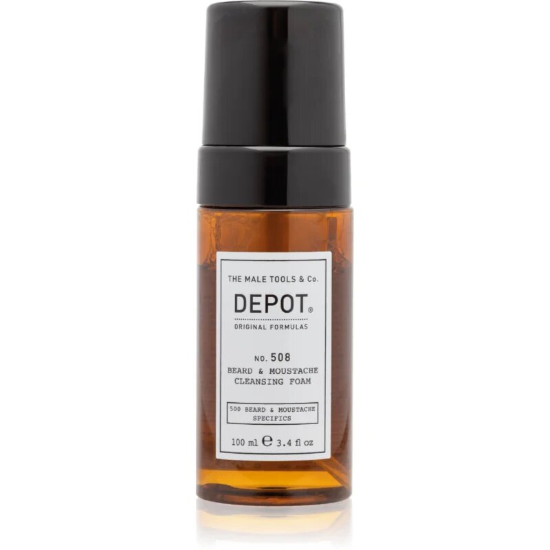 DEPOT 500 BEARD & MOUSTACHE SPECIFICS NO. 508 BEARD & MOUSTACHE CLEANSING FOAM čisticí pěna na vousy 100 ml