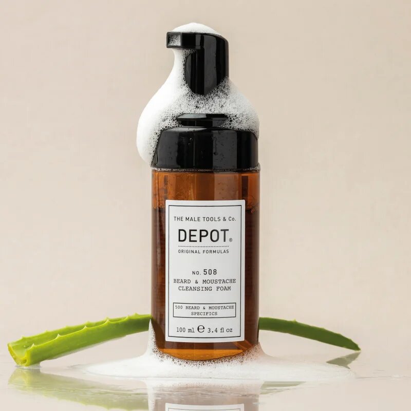 DEPOT 500 BEARD & MOUSTACHE SPECIFICS NO. 508 BEARD & MOUSTACHE CLEANSING FOAM čisticí pěna na vousy 100 ml