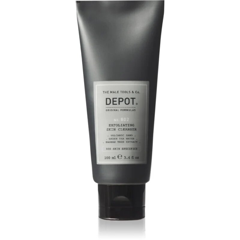 DEPOT 800 SKIN SPECIFICS NO. 802 EXFOLIATING SKIN CLEANSER exfoliační čisticí gel pro muže 100 ml