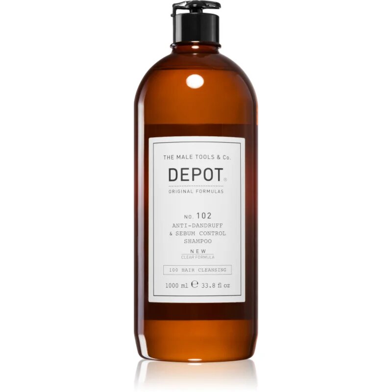 DEPOT No. 102 Anti-Dandruff & Sebum Control Shampoo šampon pro obnovení rovnováhy mastné pokožky hlavy 1000 ml