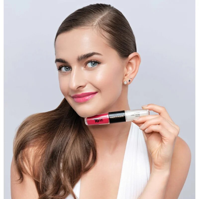 Dermacol 16H Lip Colour dlouhotrvající rtěnka a lesk na rty odstín 01 Bella Aura 2x4 ml