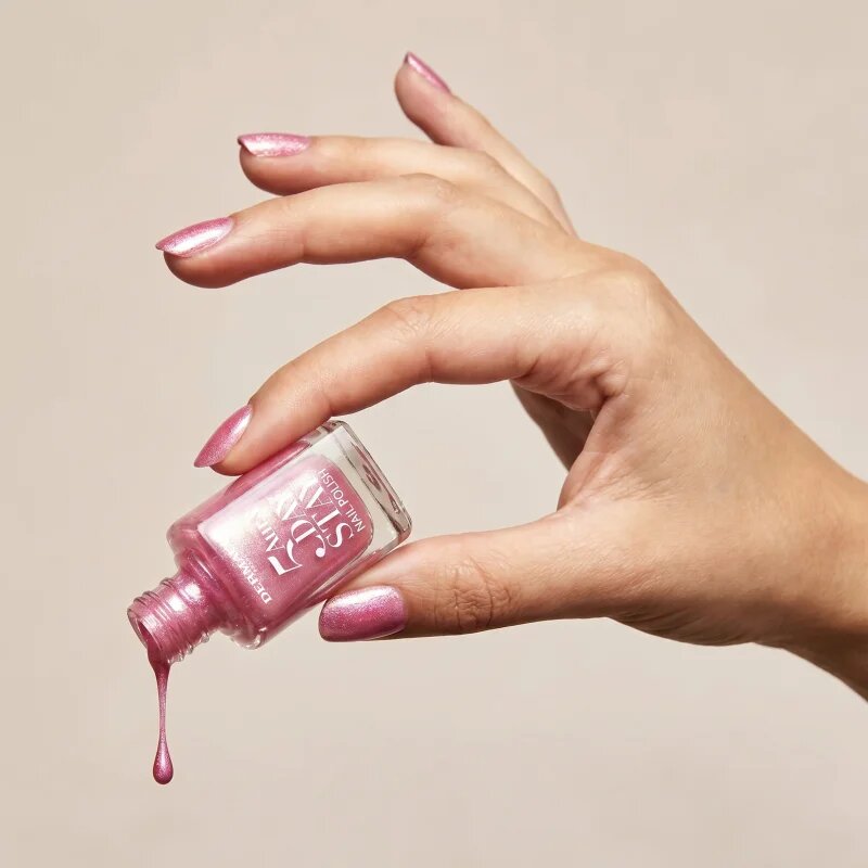 Dermacol 5 Day Stay Aura dlouhotrvající lak na nehty s perleťovým leskem odstín 69 Rose Glow 11 ml