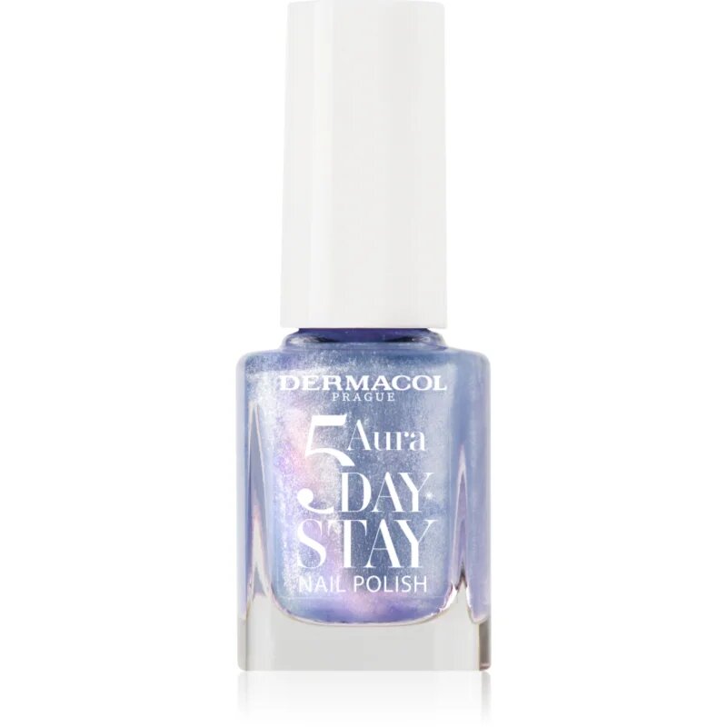 Dermacol 5 Day Stay Aura dlouhotrvající lak na nehty s perleťovým leskem odstín 71 Ocean Mist 11 ml