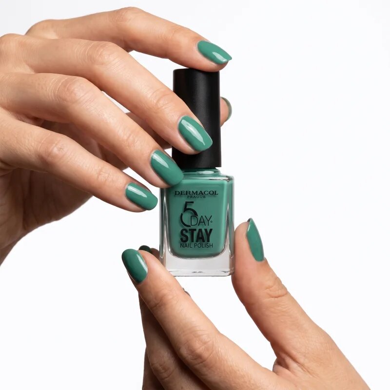 Dermacol 5 Day Stay dlouhotrvající lak na nehty odstín 66 Emerald 11 ml