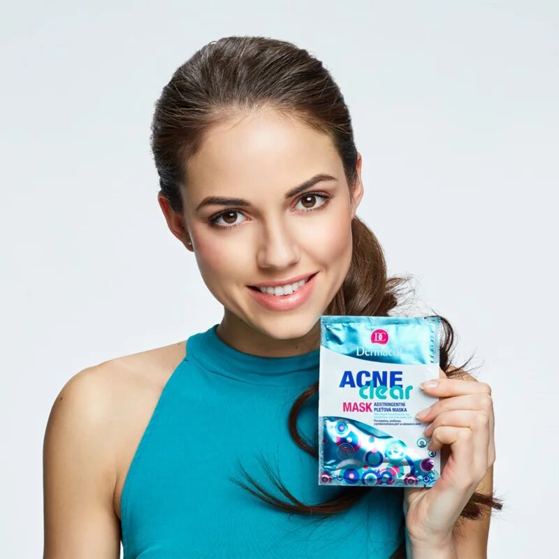 Dermacol Acne Clear pleťová maska pro problematickou pleť akné 2x8 g