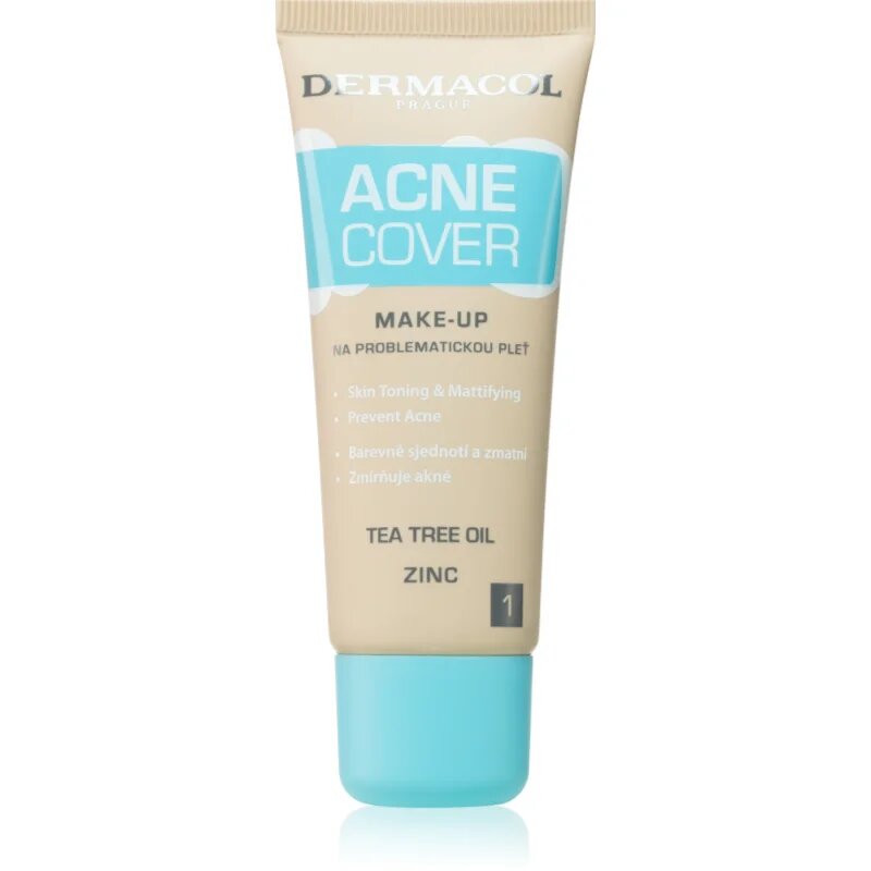 Dermacol Acne Cover zklidňující make-up s Tea Tree oil odstín No.1 30 ml