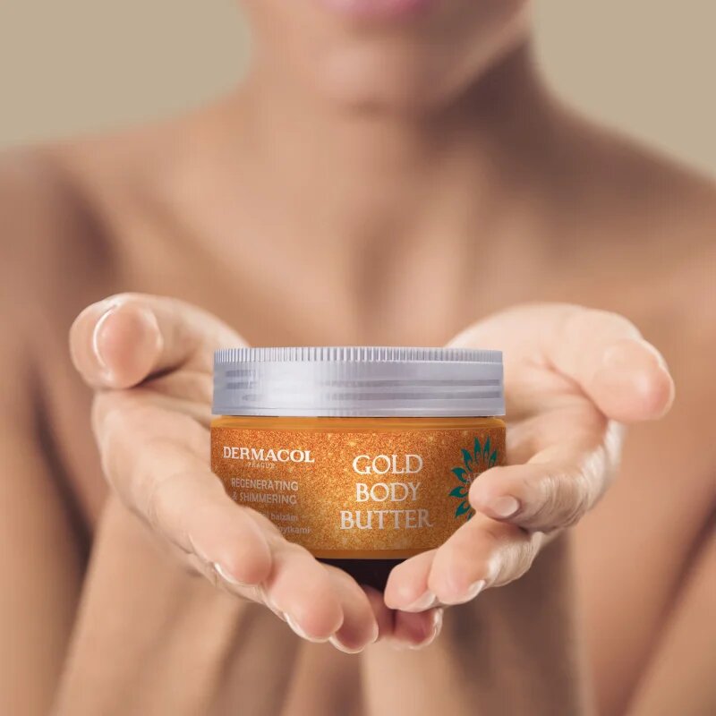 Dermacol After Sun regenerační tělový krém se třpytkami 200 g