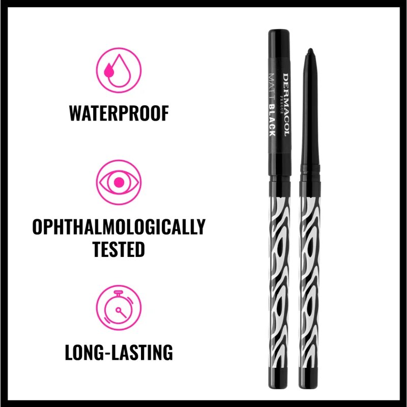 Dermacol Black Sensation Matt Black tužka na oči black 0.35 g