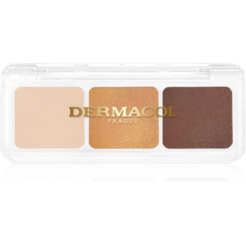 Dermacol Compact Trio paletka očních stínů odstín 3 Golden Sands 4.2 g