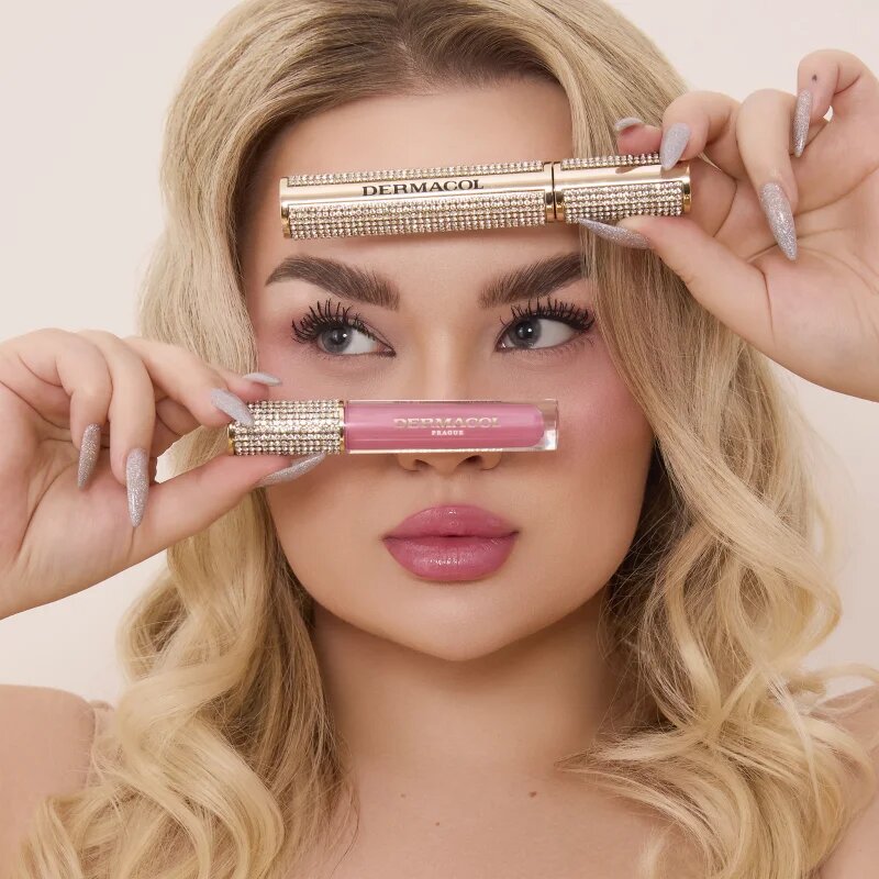 Dermacol Diamond Edition Peptide Lip Glaze pečující lesk na rty s peptidy odstín 01 Stardust 2.5 ml