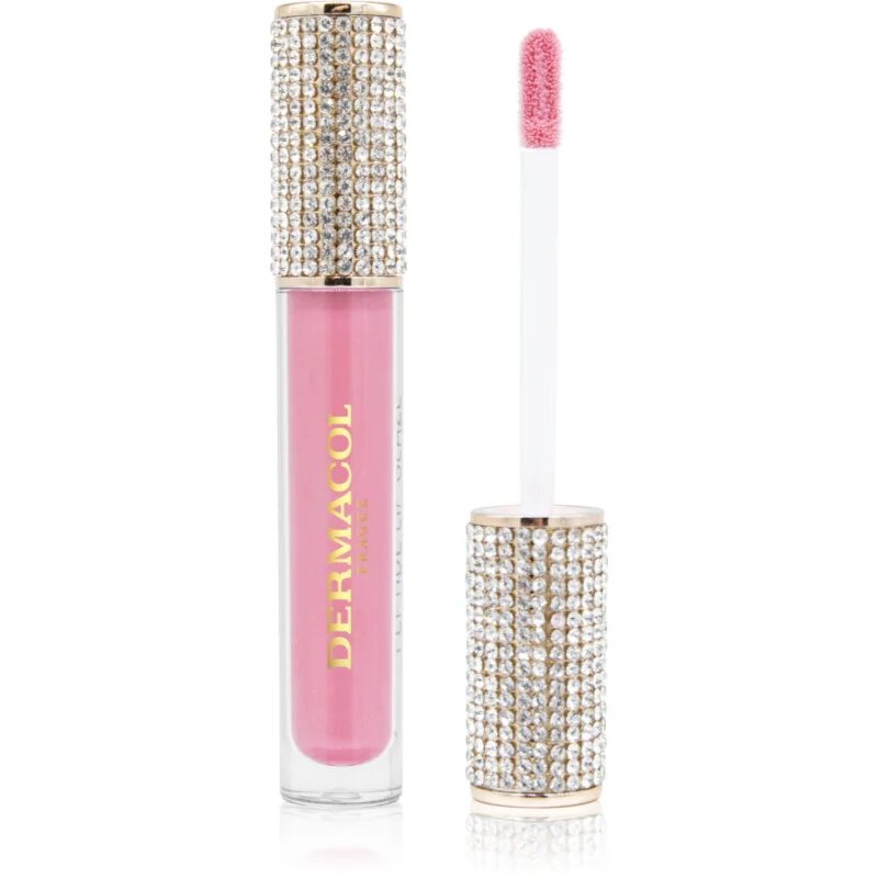Dermacol Diamond Edition Peptide Lip Glaze pečující lesk na rty s peptidy odstín 04 Rose Amber 2.5 ml