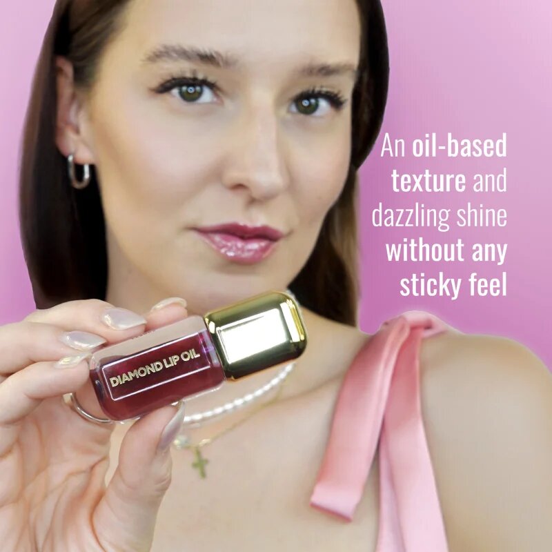 Dermacol Diamond Lip Oil tónovací olej na rty se zvětšujícím efektem odstín 03 Lush Crush 4 ml