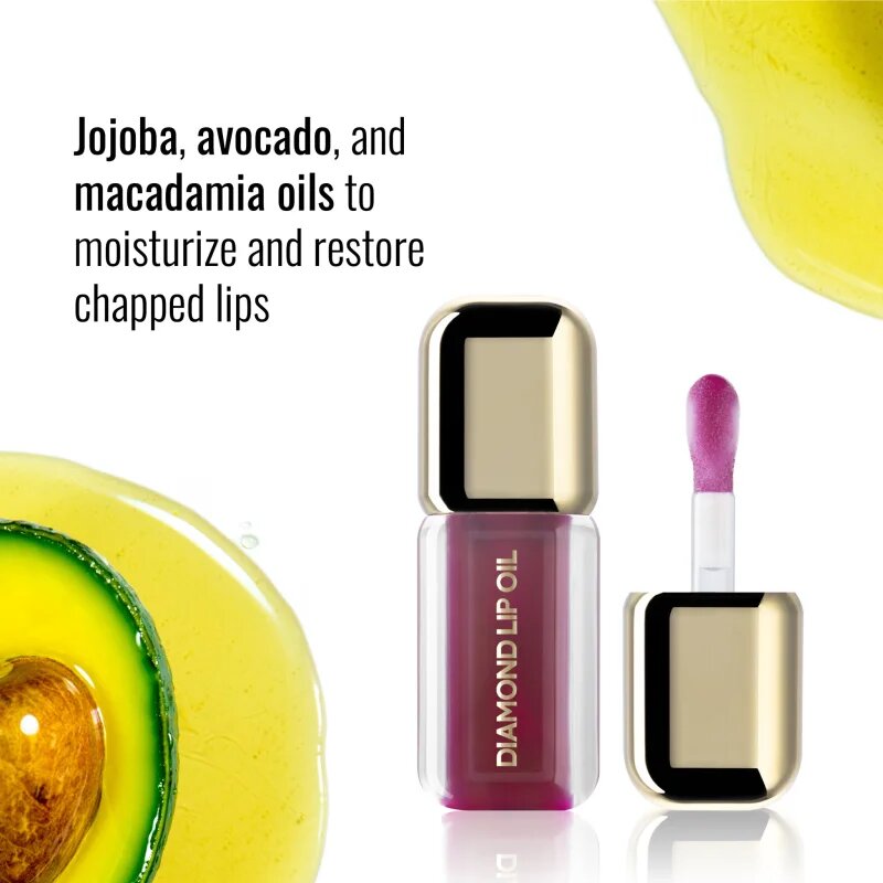 Dermacol Diamond Lip Oil tónovací olej na rty se zvětšujícím efektem odstín 03 Lush Crush 4 ml