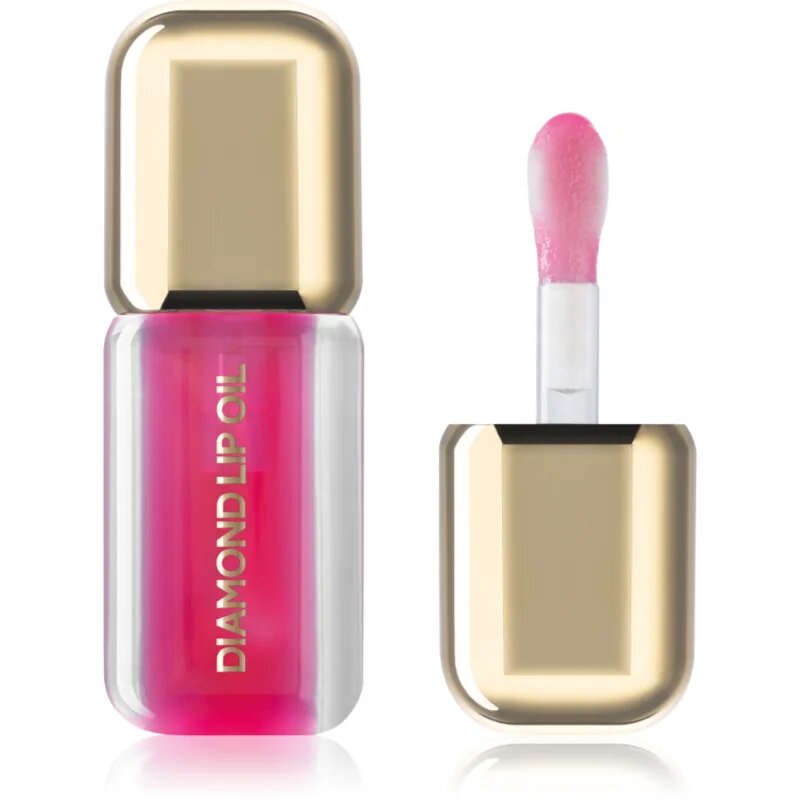 Dermacol Diamond Lip Oil tónovací olej na rty se zvětšujícím efektem odstín 05 Rose Flame 4 ml