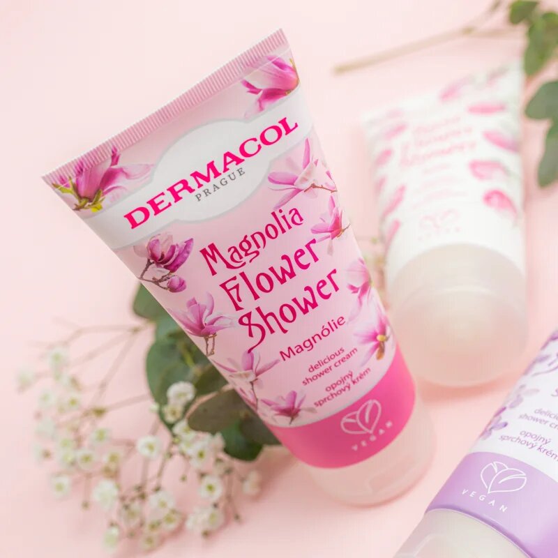 Dermacol Flower Care Magnolia jemný sprchový krém s vůní květin 200 ml
