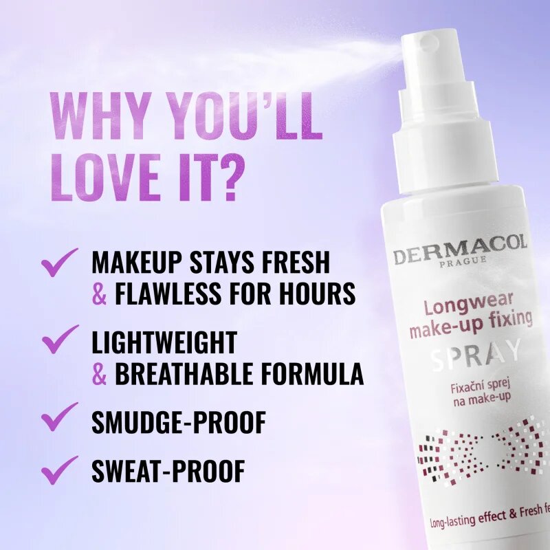 Dermacol Longwear Make-up Fixing Spray fixační sprej na make-up 100 ml
