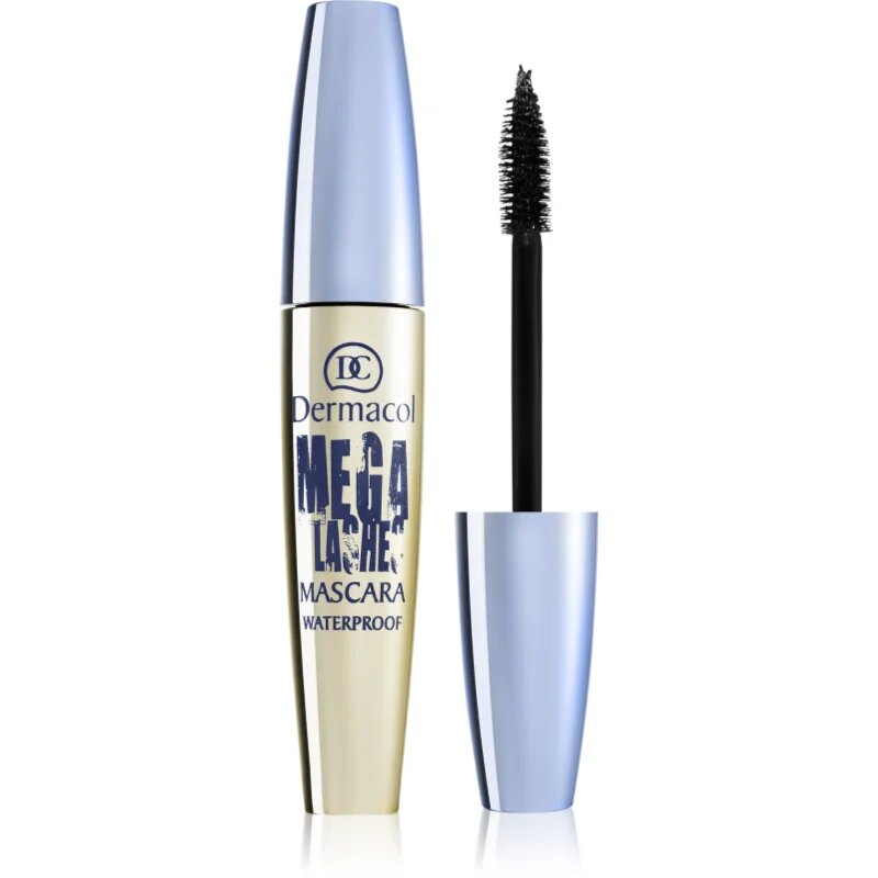 Dermacol Mega Lashes Waterproof voděodolná řasenka pro objem odstín Black 12.5 ml