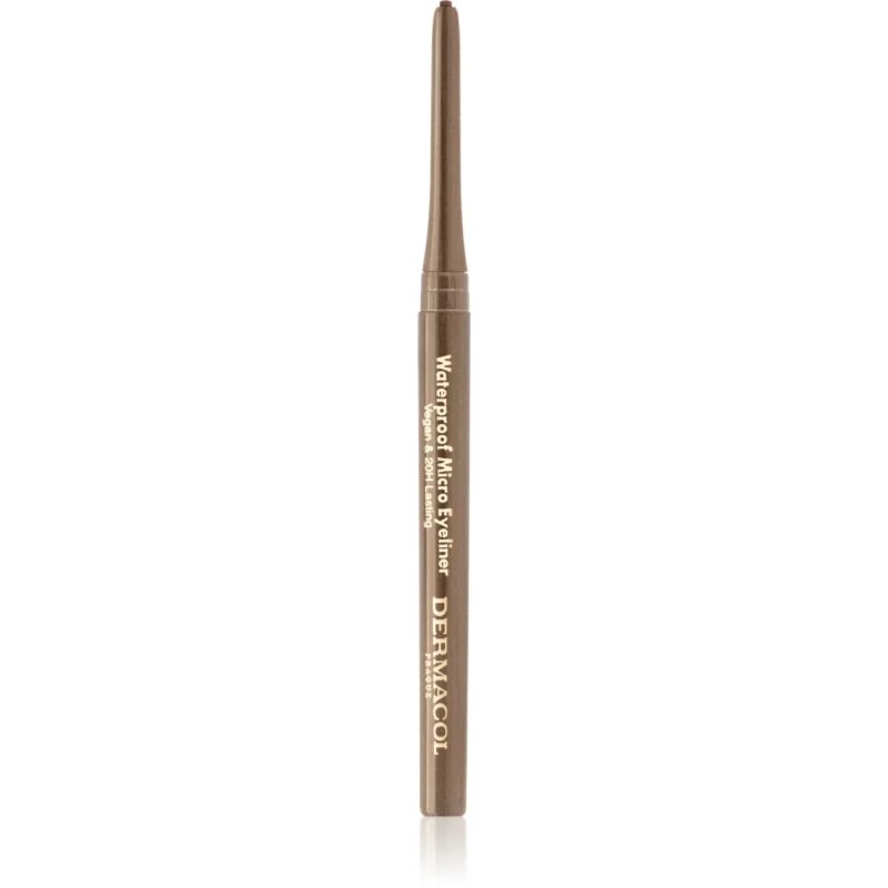 Dermacol Micro Eyeliner Waterproof voděodolná tužka na oči odstín 03 Dark Brown 1 g