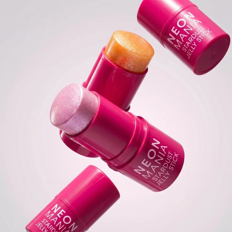Dermacol Neon Mania gelový rozjasňovač v tyčince odstín 02 Fairy Flame 8 g