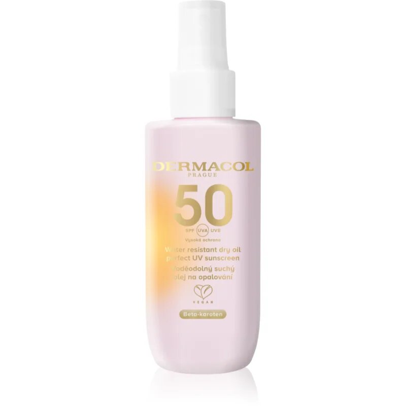 Dermacol Sun ochranný suchý olej na opalování voděodolný SPF 50 150 ml