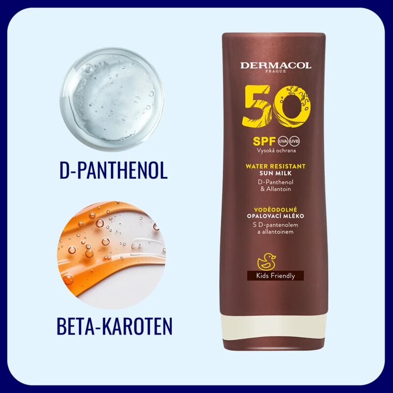 Dermacol Sun Water Resistant voděodolné mléko na opalování SPF 50 200 ml