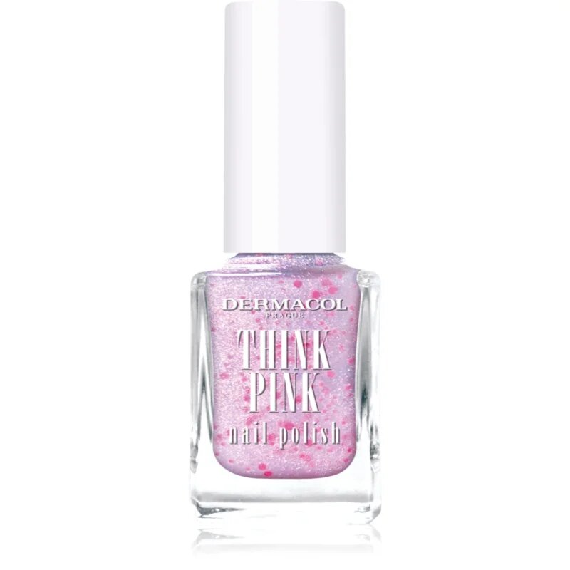 Dermacol Think Pink lak na nehty se třpytkami odstín 02 12 ml