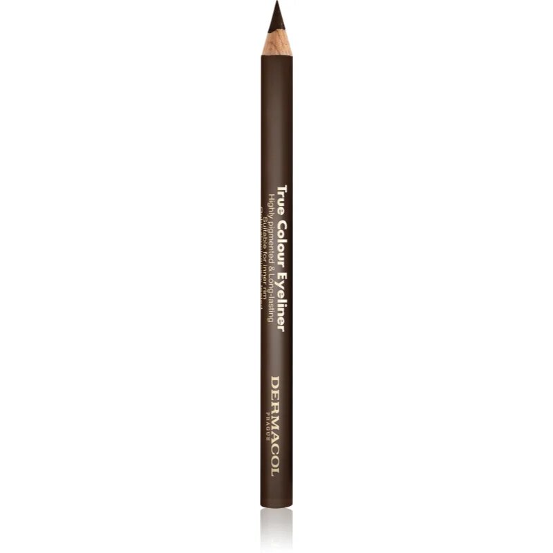 Dermacol True Colour Eyeliner dlouhotrvající tužka na oči odstín 02 Brown 4 g