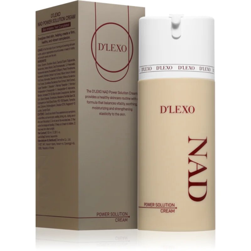 Dermaline D'LEXO NAD výživný revitalizační krém pro rozjasnění a vyhlazení pleti 100 ml