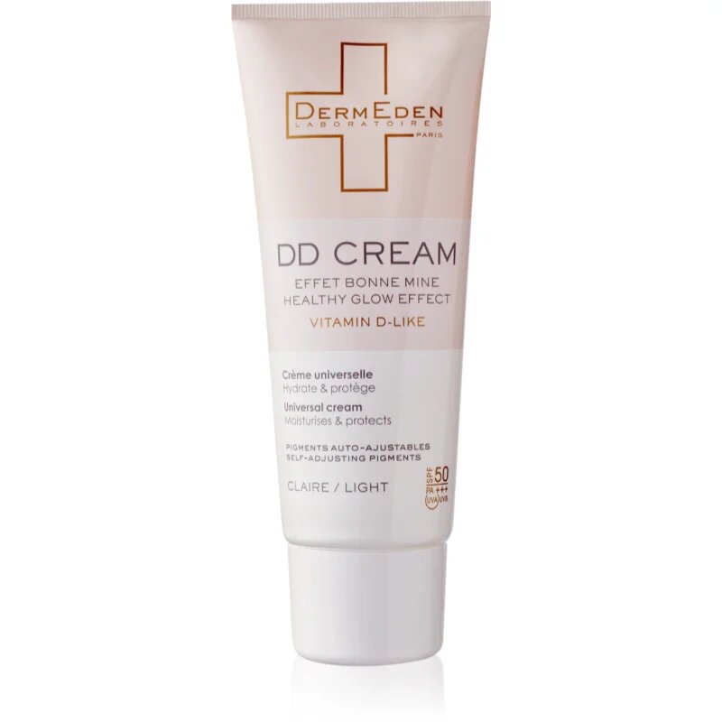 DermEden DD Cream SPF 50 ochranný tónovací krém na obličej odstín Light 50 ml