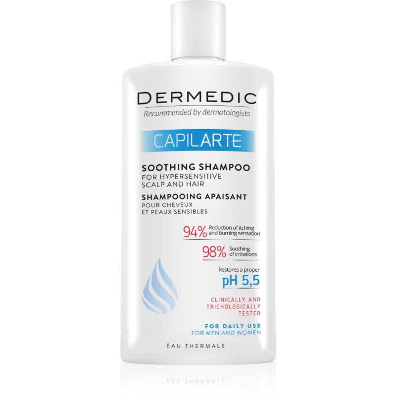 Dermedic Capilarte Soothing Shampoo zklidňující šampon pro citlivou a podrážděnou pokožku 300 ml
