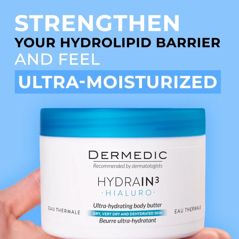 Dermedic Hydrain3 Hialuro intenzivně hydratační tělové máslo 225 ml