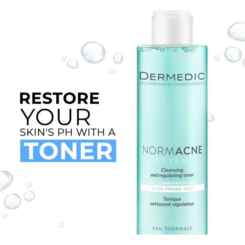 Dermedic Normacne Preventi zklidňující čisticí tonikum pro mastnou a smíšenou pleť 200 ml