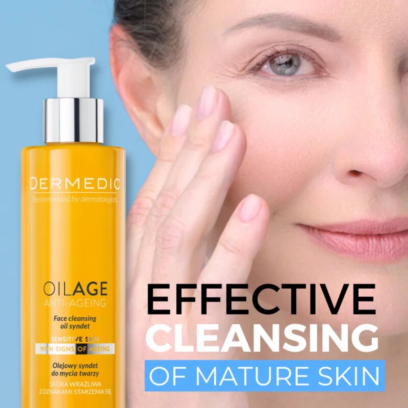 Dermedic Oilage Anti-Ageing olejový syndet na mytí obličeje 200 ml