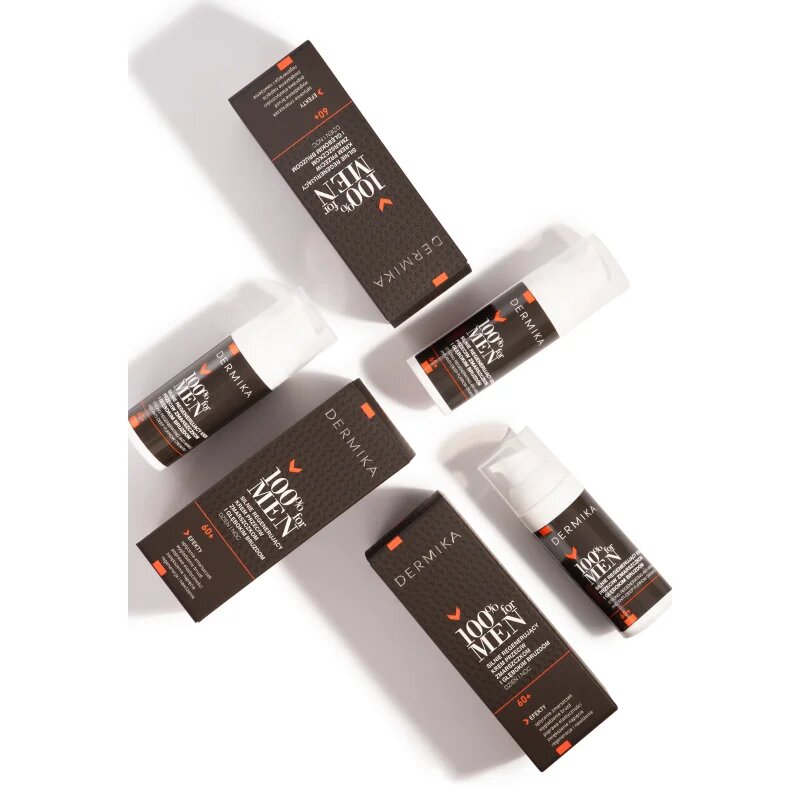 Dermika 100% for Men regenerační krém proti vráskám pro muže 60+ 50 ml