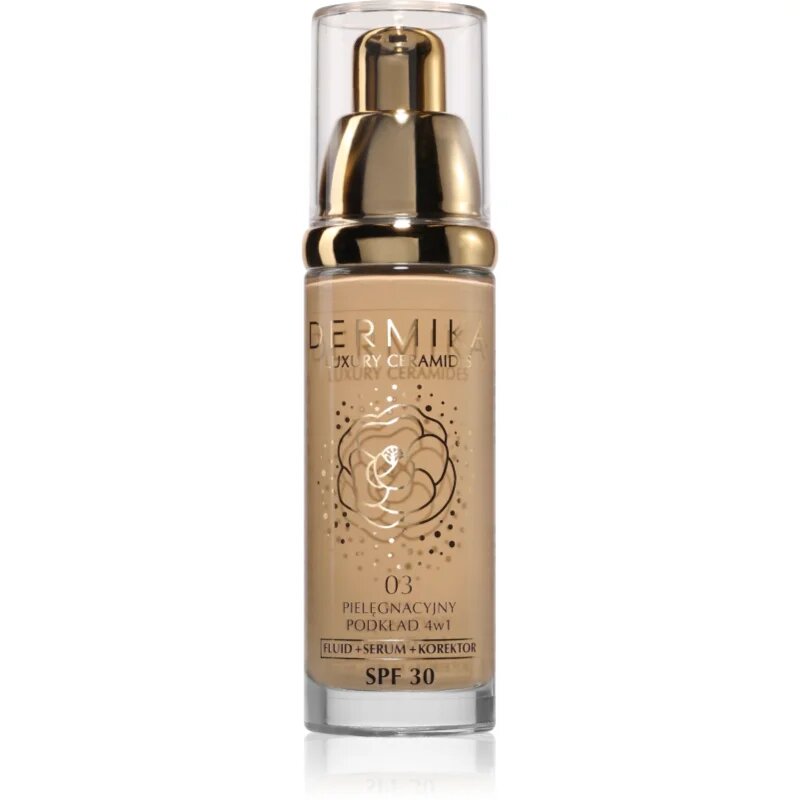 Dermika Luxury Ceramides SPF 30 pečující make-up s ceramidy odstín 03 30 ml